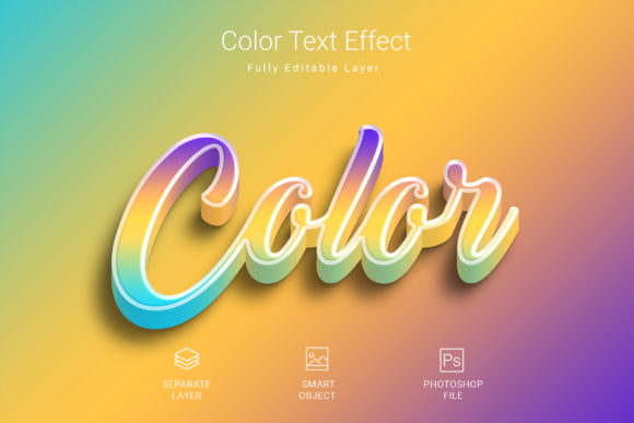 Color Text Styles Effect Mockup: A Versatile Tool for Creative Designers