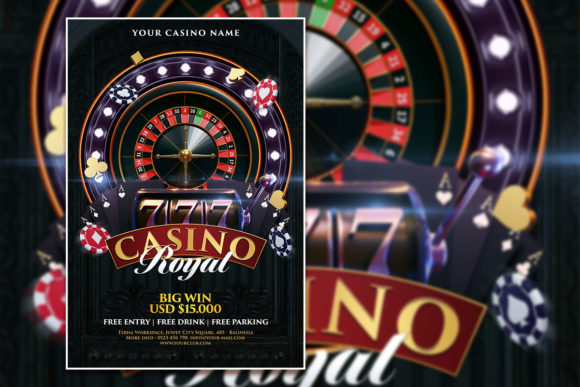 Dark Style Casino Royal Poster Template: A Stylish and Practical Choice for Your Event