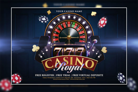 Modern Casino Night Poster Template