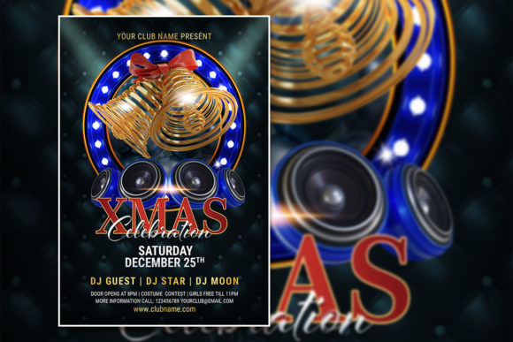 Modern Xmas Celebration Poster Template