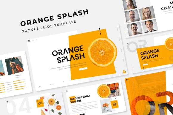 Orange Splash Google Slide Template: A Strategic Tool for Visual Communication